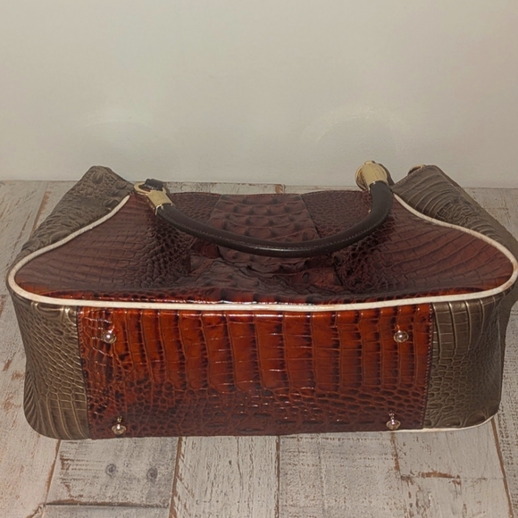 Brahmin Ruby Satchel Pecan Azuma - Picture 9 of 13